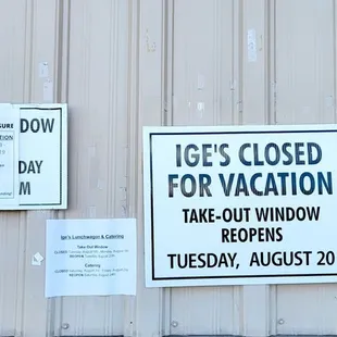 Closed for vacation! They won&apos;t be back until August 20, 2024.