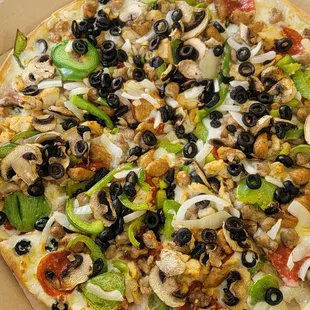 pizza, food