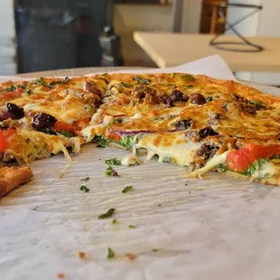 pizza, food