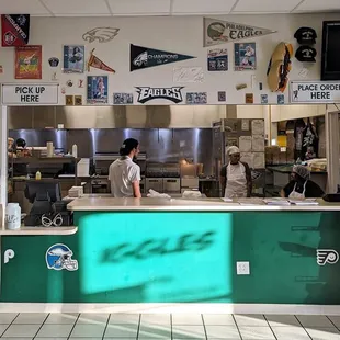 This is an overall view of the ordering and pickup area.  Photo taken January 6, 2023.