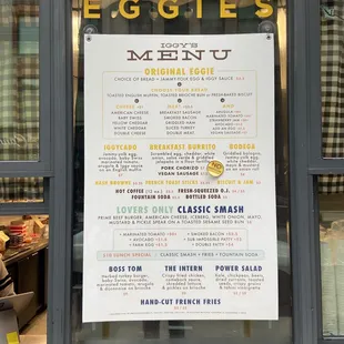 Straight forward menu, easily comprehensible....
