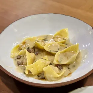 Butternut squash tortellini with brown butter, sage, maple reduction - could not have loved this more