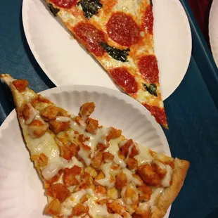 Buffalo chicken &amp; margherita