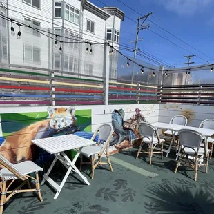 outside, sushi and sashimi