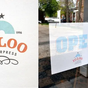Photo from http://iglooletterpress.com/