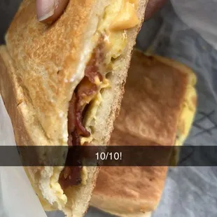 Breakfast egg sandwich