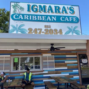 a man sitting on a bench