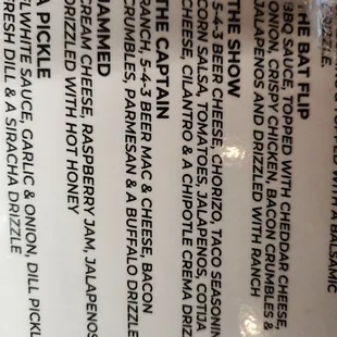 What is on the flatbread. Menu