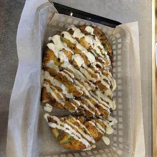 Bat flip pizza