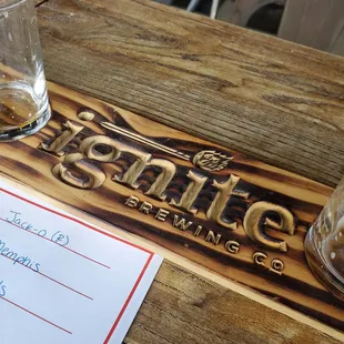 The flight boards are better than the beer.