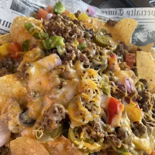 Beef nacho extra cheese