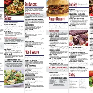 The food menu to die for