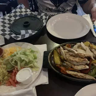 Chicken fajitas
