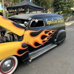 The coffee stand!