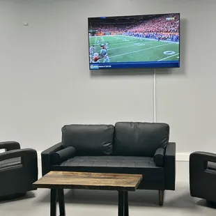 Seating outside each Bay