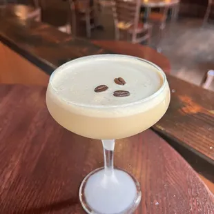 Espresso martini, which was too creamy and lacked the flavor of espresso