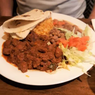 Carne Adovada was excellent.