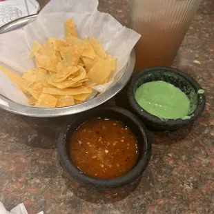 Complimentary Chips and salsa