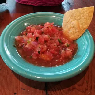 Their standard salsa is a pico-esque offering. Where it lacks any sort of spice, it does makeup for in fresh made flavor.