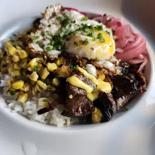 Peruvian steak bowl