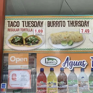 Outside with the specials.