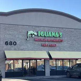 the front of the restaurant