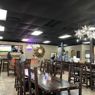 portion of dining area