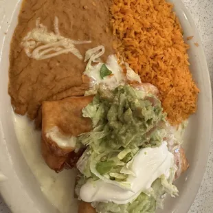 Texas Chimichanga without red sauce