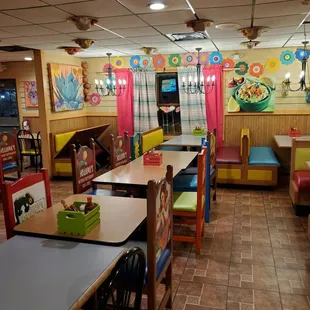 the interior of the restaurant