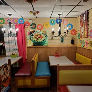 the interior of the restaurant