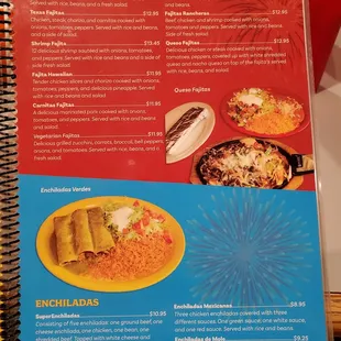 the menu