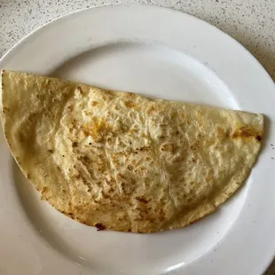 5. Cheese Quesadilla.