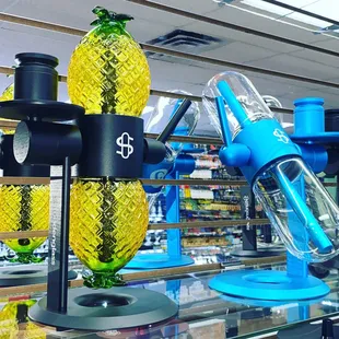 a glass pineapple