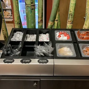 a variety of food items