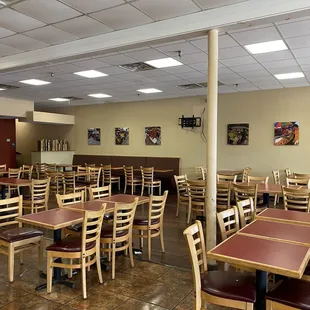 tables and chairs