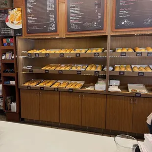 a display of baked goods