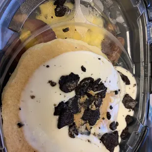 This atrocity of a mixture here ladies &amp; gents.. oreo pancakes. Jesus