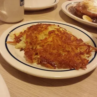 Overcooked hash browns