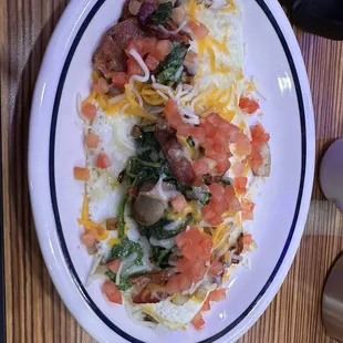 a plate of food on a table