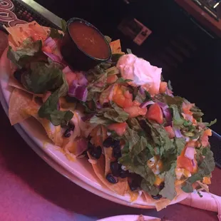 Happy hour nachos yummmm