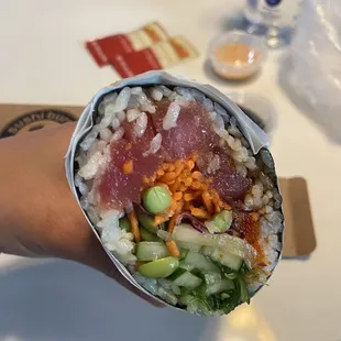 tuna burrito