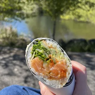 2. Dancing Salmon Burrito