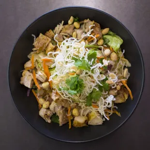 NEW! Asian Chicken Salad, stop by and see our beautiful healthy menu!