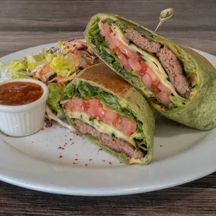 Beef Kebab Wrap with Homemade Hot Sauce