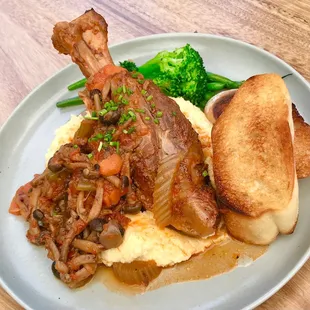 Braised Lamb Shank Dinner