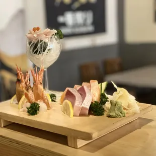 sashimi moriawase （10pcs 1/2 size）