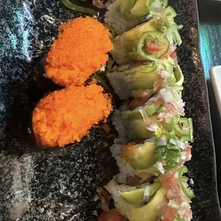 Three amigos roll and masago