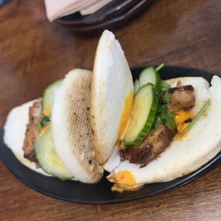 Pork belly steam buns
