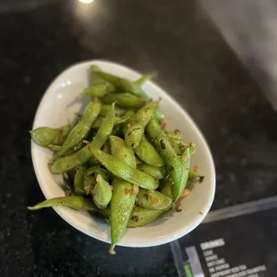 Spicy Garlic Edamame