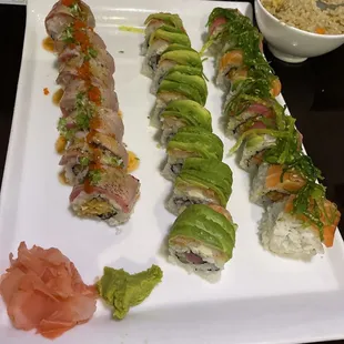 Uptown,island green roll,hot night roll